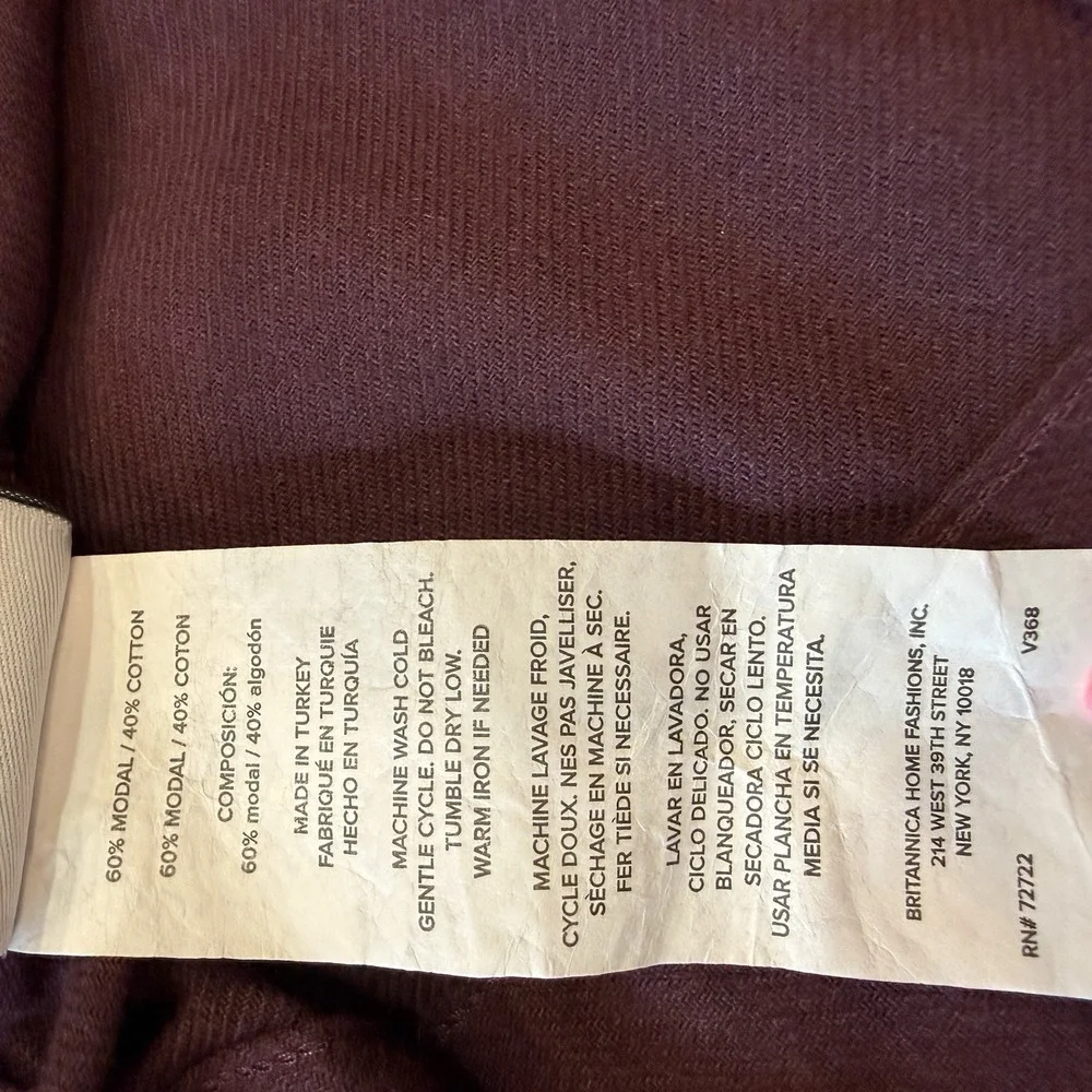UGG Queen Size Pillow Cases Burgundy Set Of 2